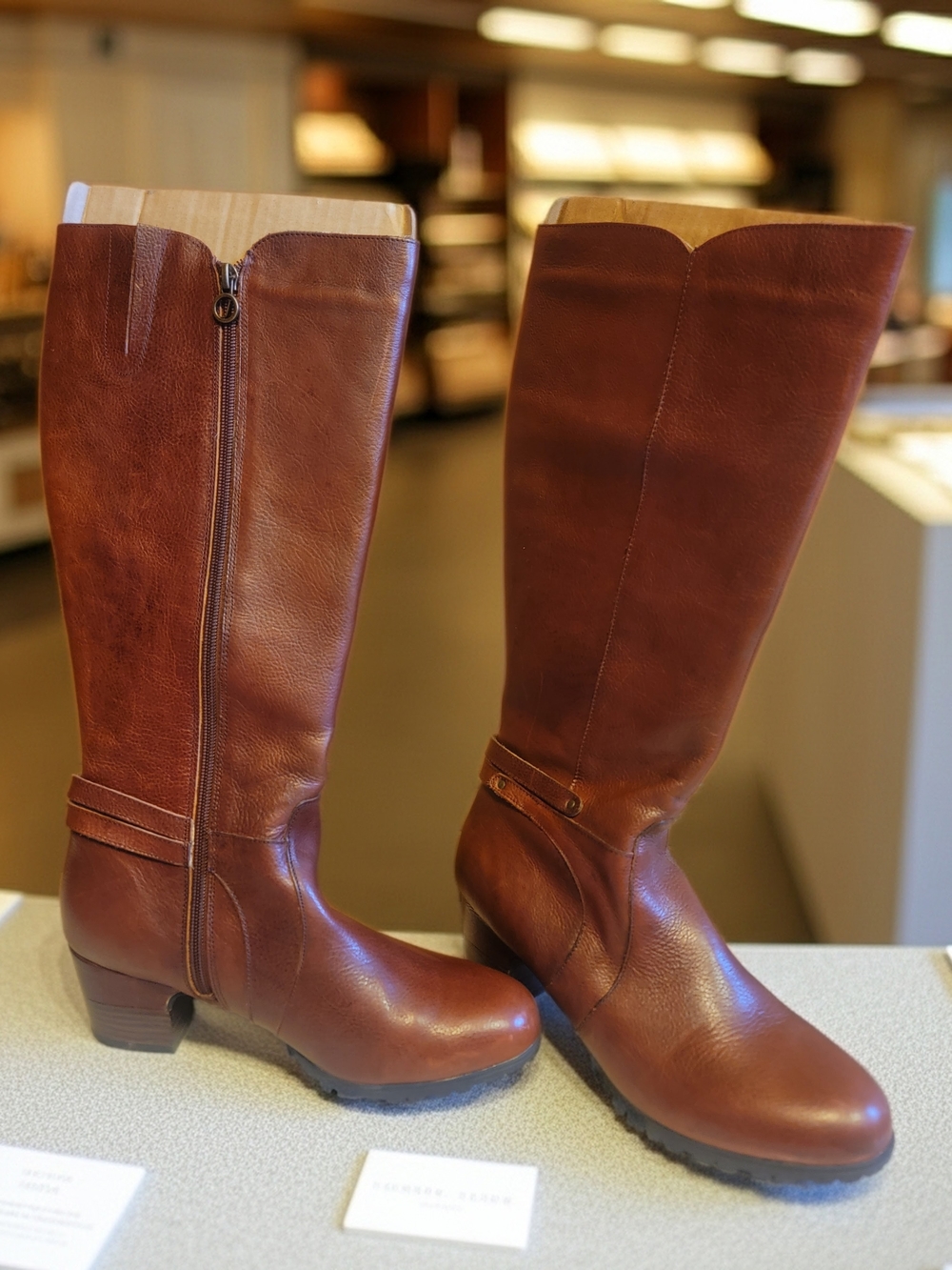 Women’s Tall Brown Leather Riding Boots